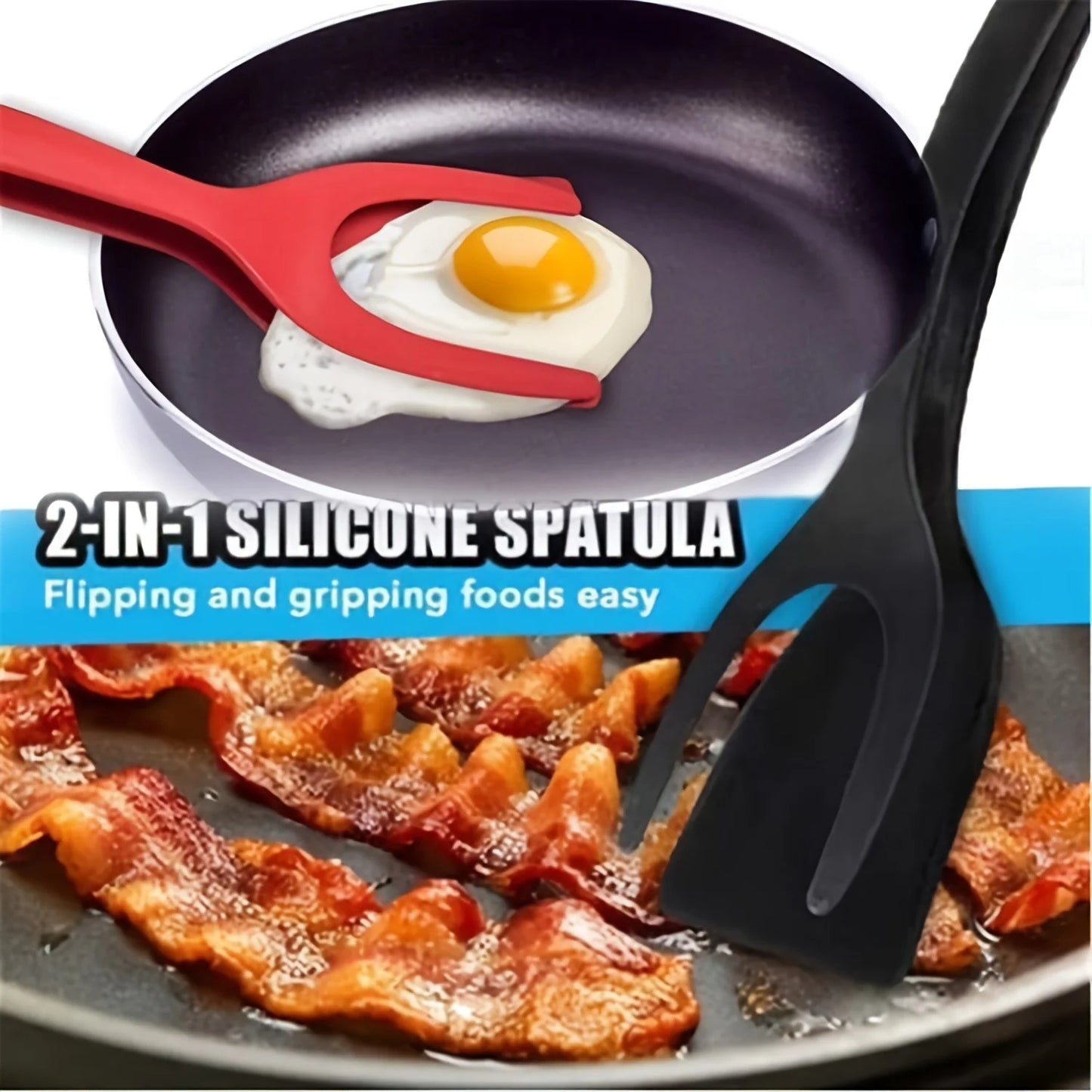 2-in-1 Grip N' Flip Tong Spatula